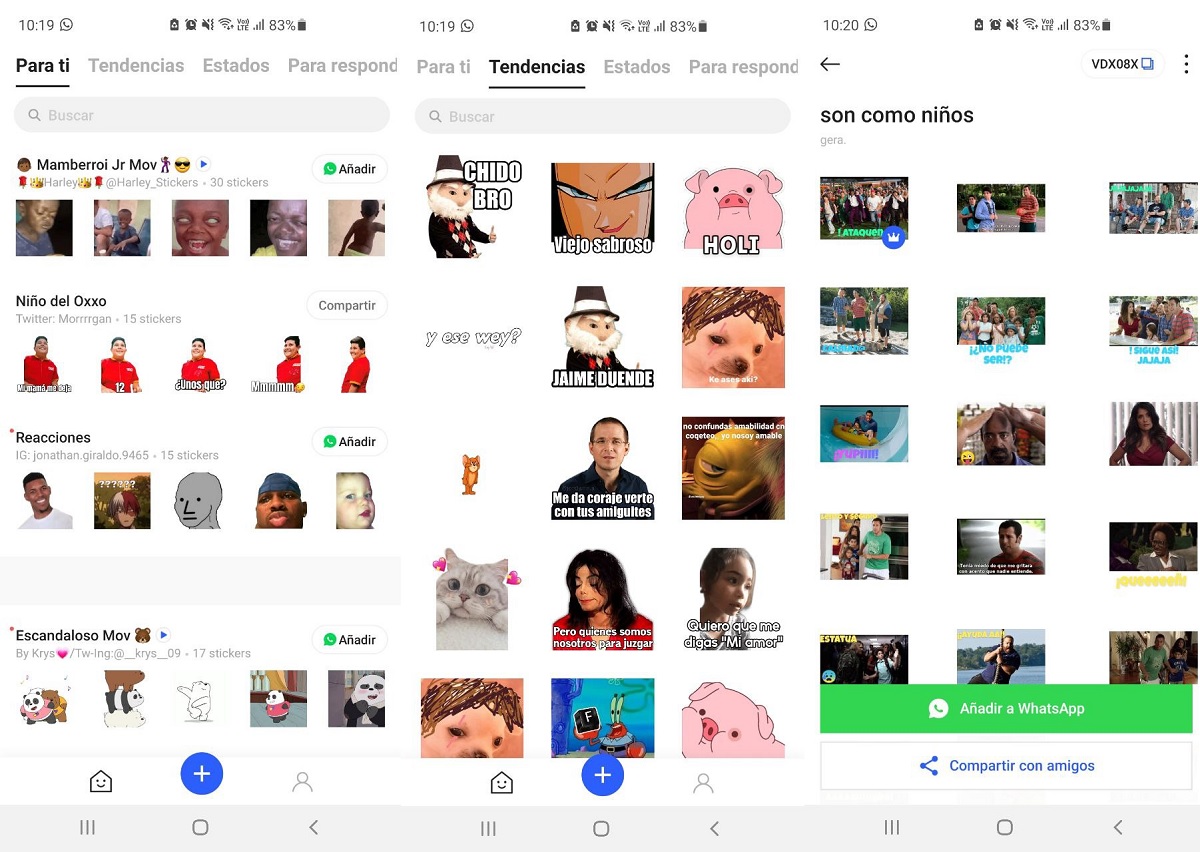Una app para buscar y guardar stickers en WhatsApp de forma gratuita