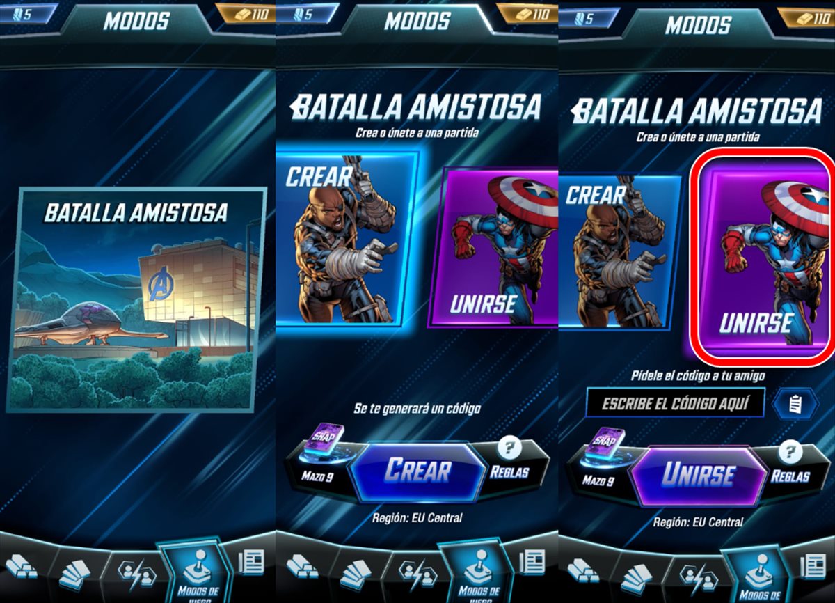 Marvel Snap ya permite jugar entre amigos con el nuevo modo Batalla