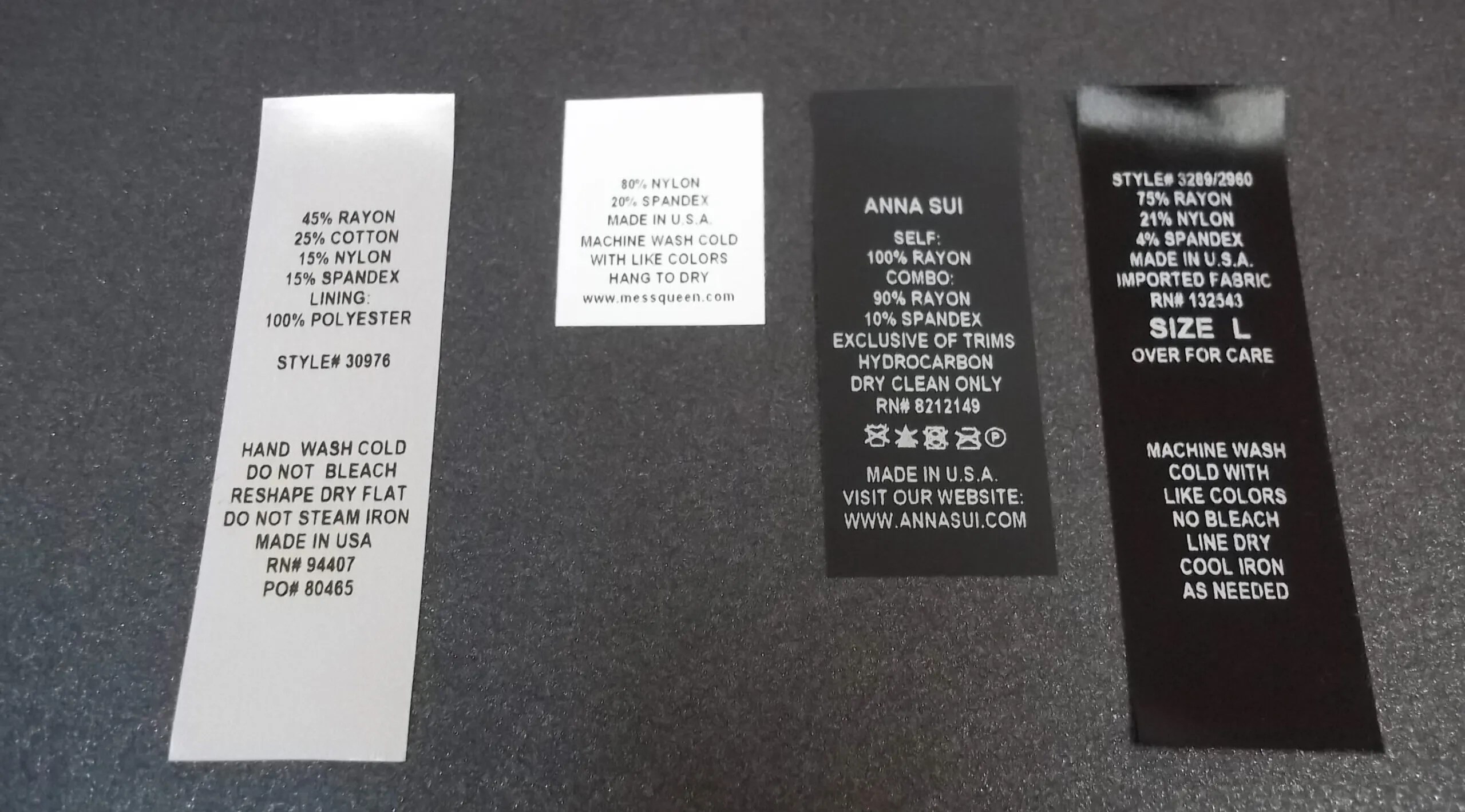 Quickprint Garment Labels