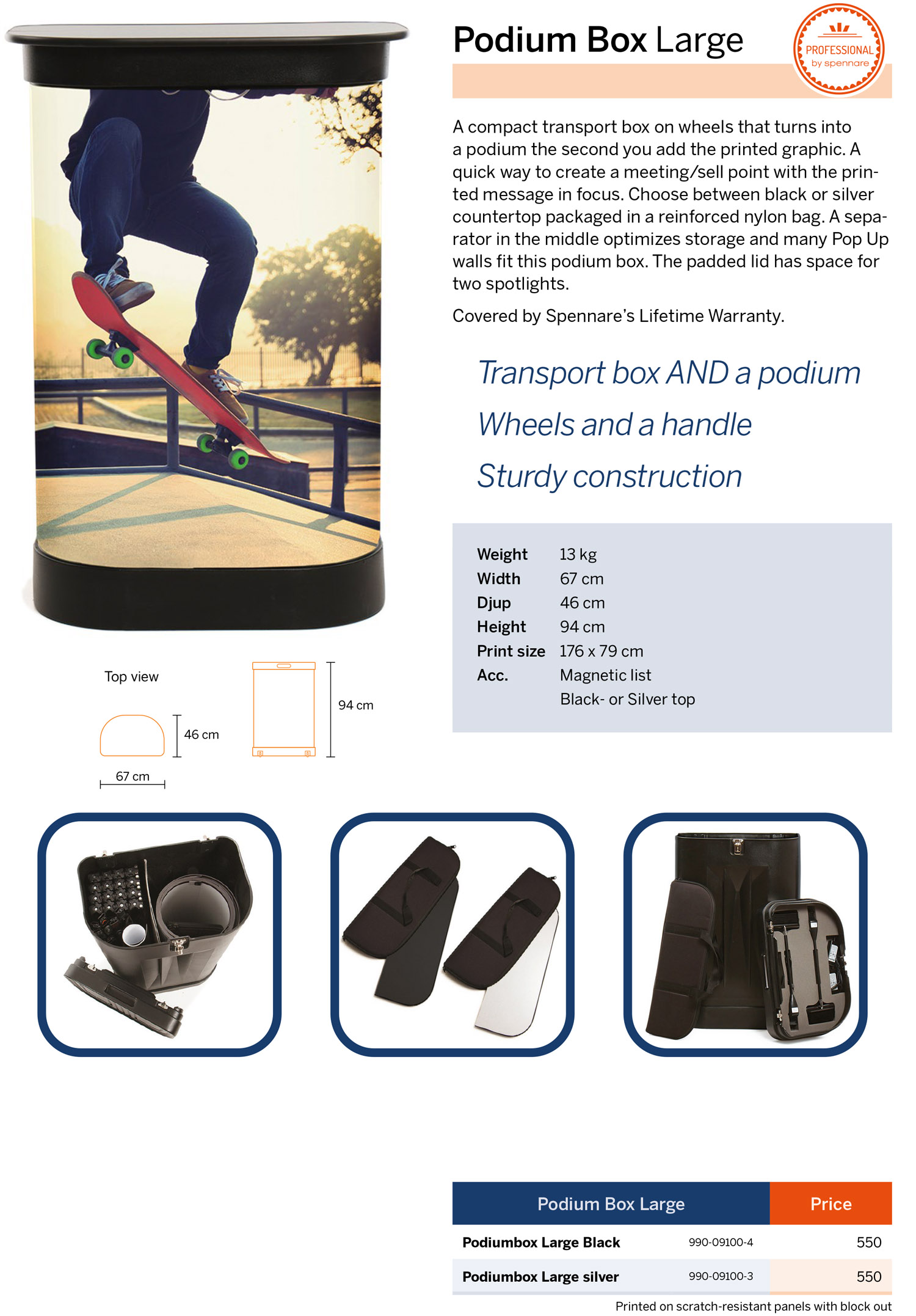 Podium Box Large - Spennare