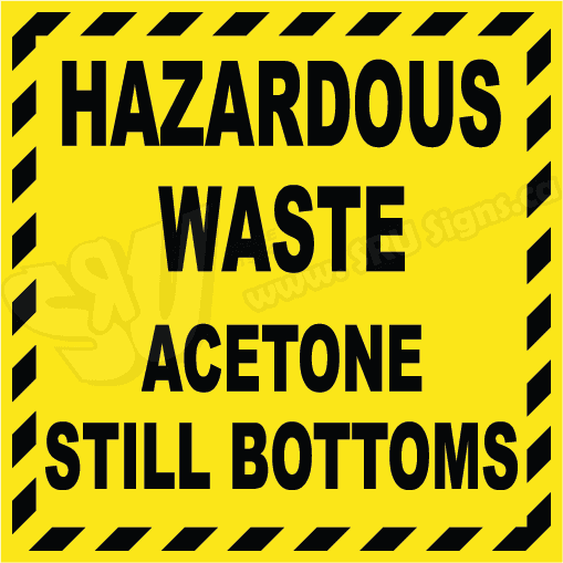 SRUHZD034 Hazardous Waste Acetone Still Bottoms