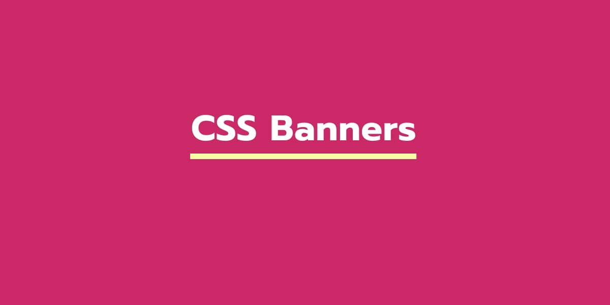 21 CSS Banners Topic