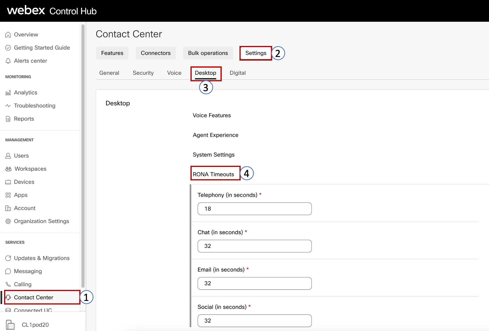 Lab 1 Preconfiguration ex Contact Center Lab Repository