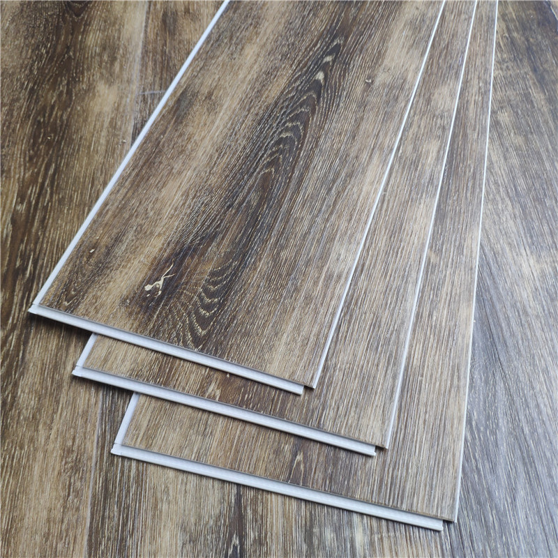 Vivid wood texture emboss surface spc vinyl flooring with high strength