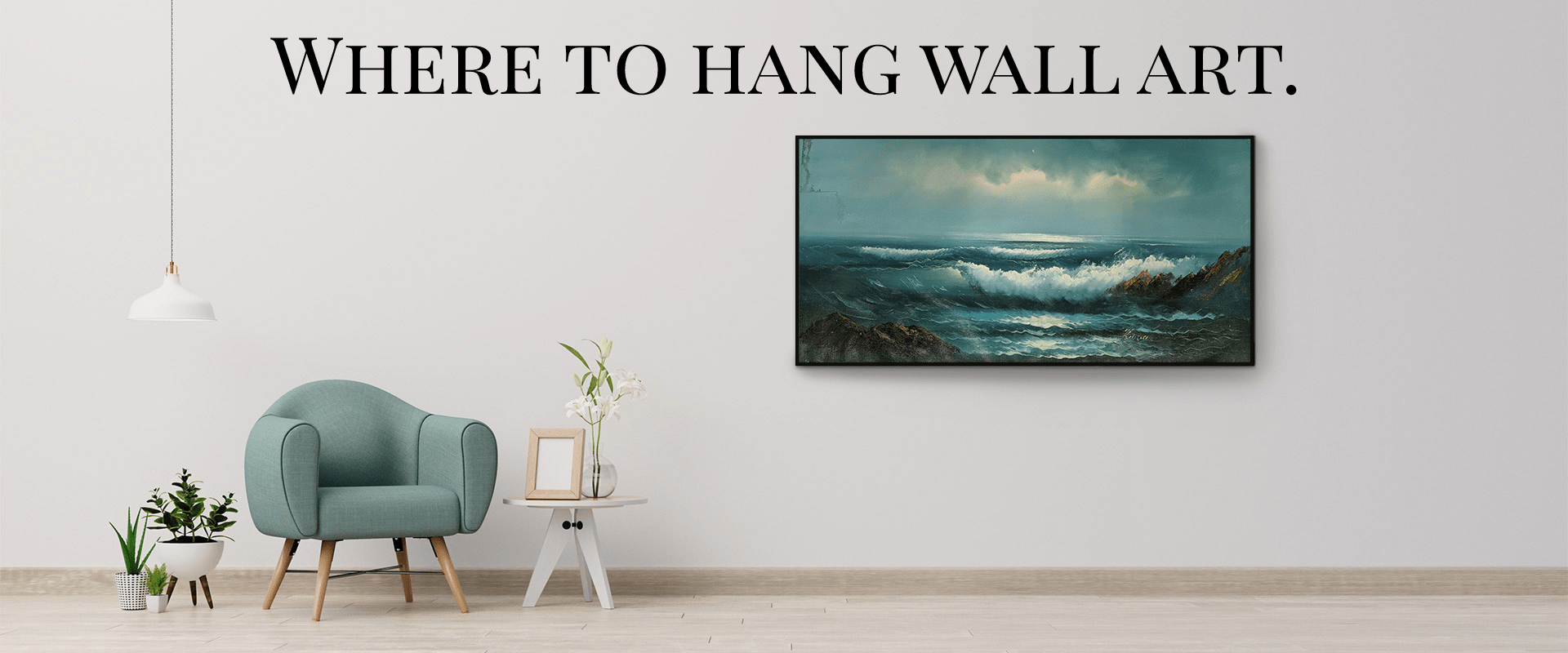 Where to hang wall art, the selection process Wyatt 24