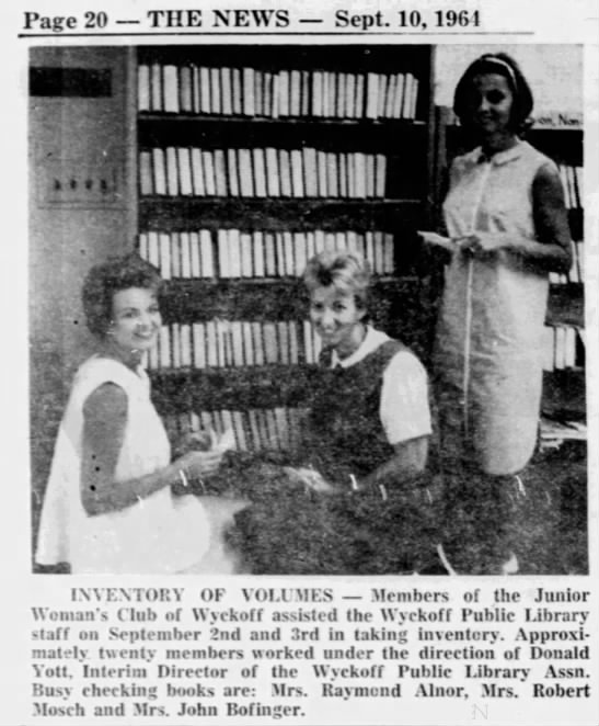 A Brief History of the Wyckoff Free Public Library continued