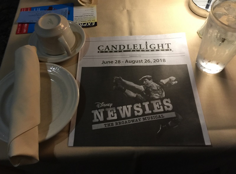 Newsies at Candlelight Dinner Playhouse, Johnstown, CO Wyoming in