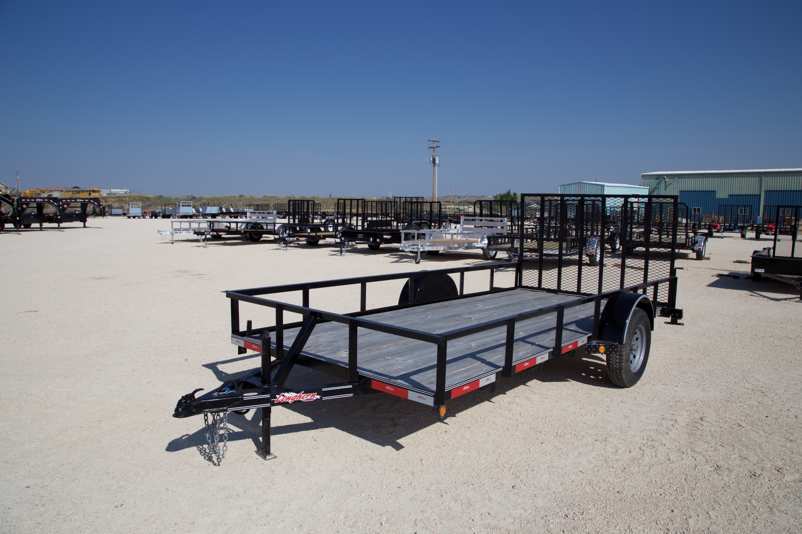 Longhorn 77”x14′ Single Axle Utility Wyoming Trailers