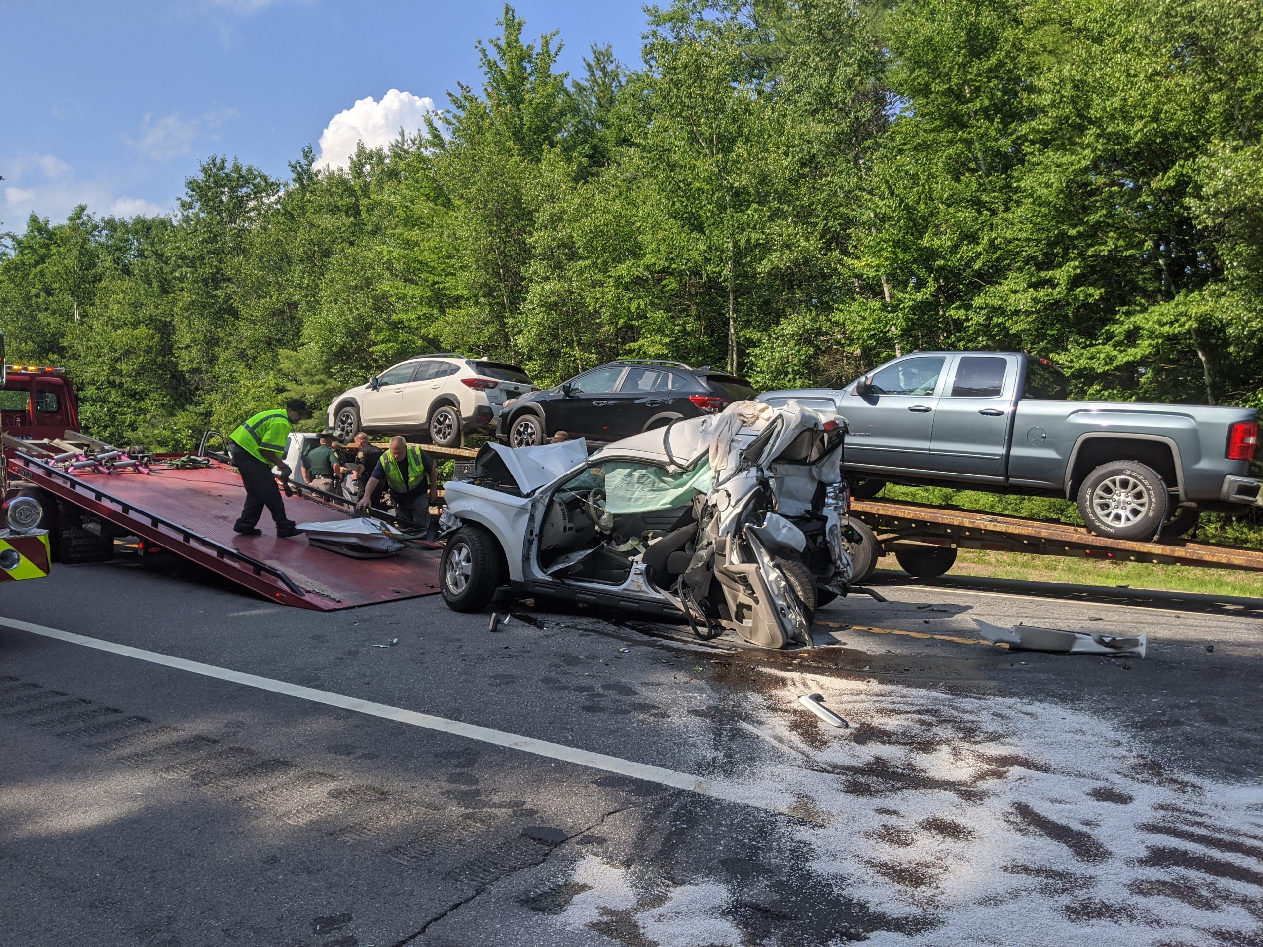 Rt. 16 Milton multivehicle crash 95.7FM WZID