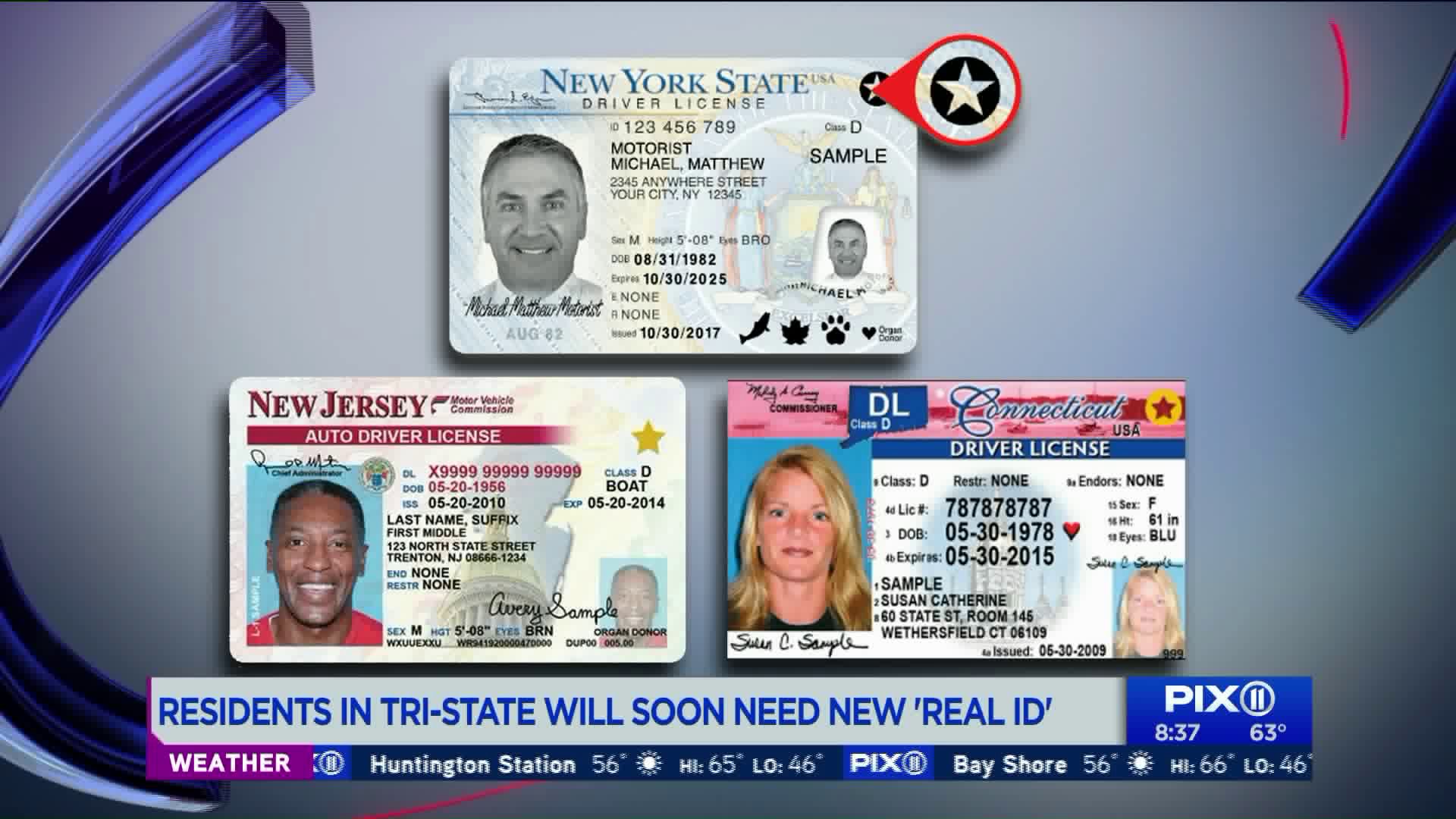 NY, NJ residents will need REAL ID, enhanced ID to board domestic