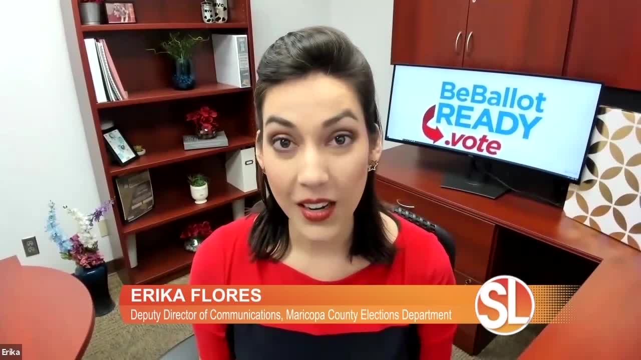 Erika Flores of the Maricopa County Elections Department discusses