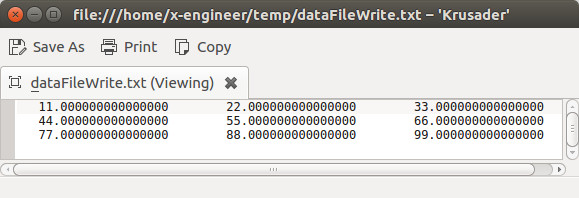 How to read and write matrix data with external files in Scilab x
