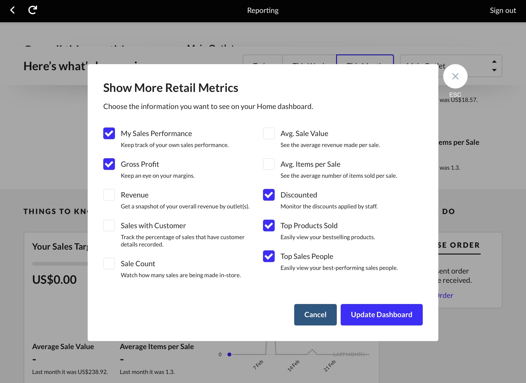 Using the Reporter (XSeries) app for iOS Lightspeed Retail (XSeries)