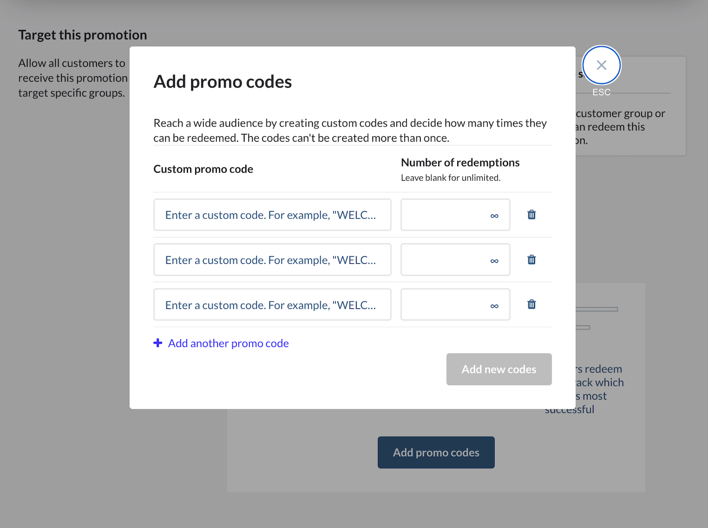 Using promo codes with promotions Lightspeed Retail (XSeries)