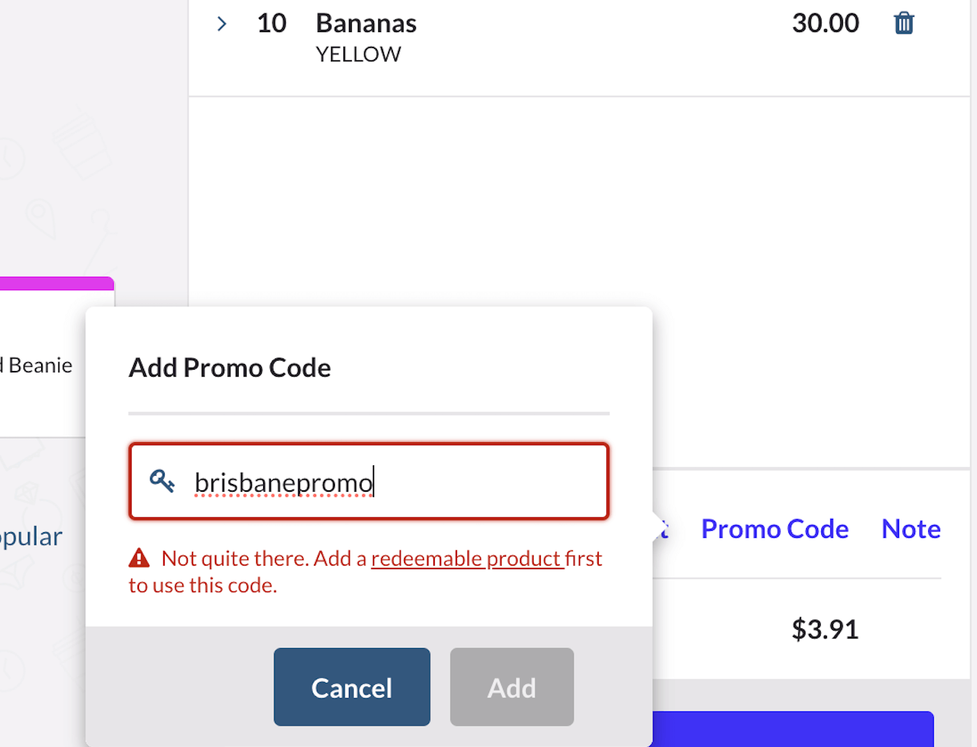 Using promo codes with promotions Lightspeed Retail (XSeries)