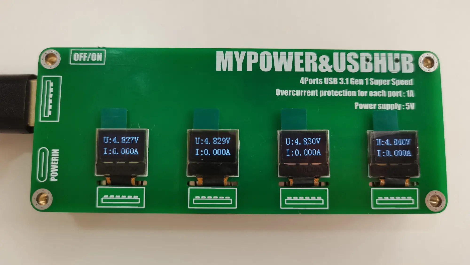 可视化USB3.0*4HUB(二)屏幕板 硬创社