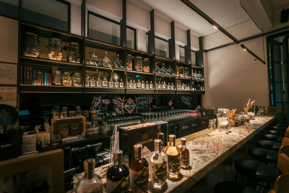 Brass Lion Gin Distillery Tour with Tasting Flight and Singapore Sling