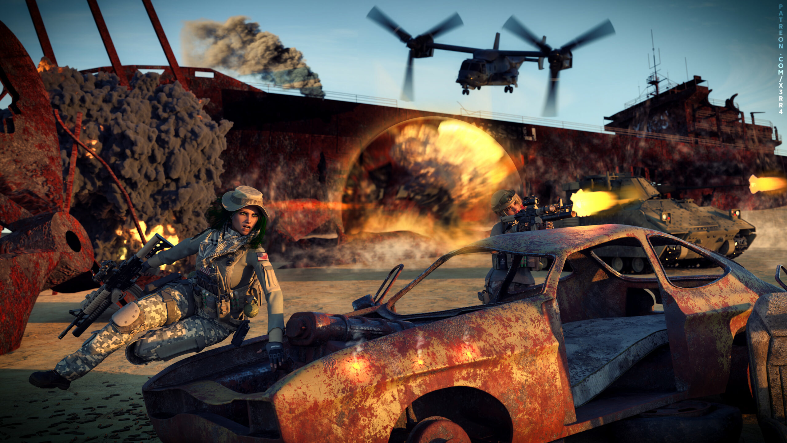 My tribute to Battlefield 2042 X3rr4s marvelous renderings