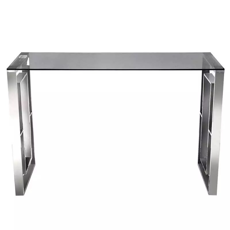 Smoked Glass Console Table 120CM Lighting and Interiors