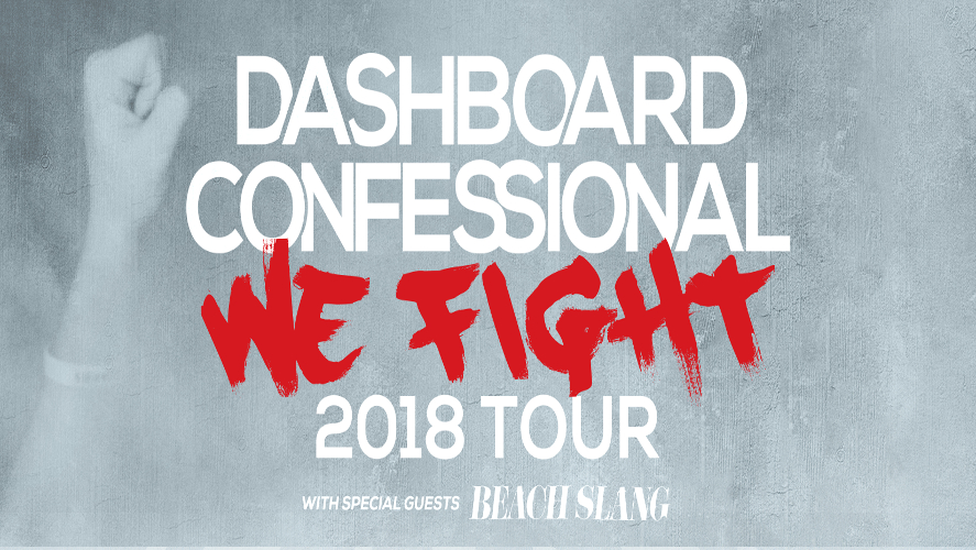 Dashboard Confessional We Fight 2018 Tour X96