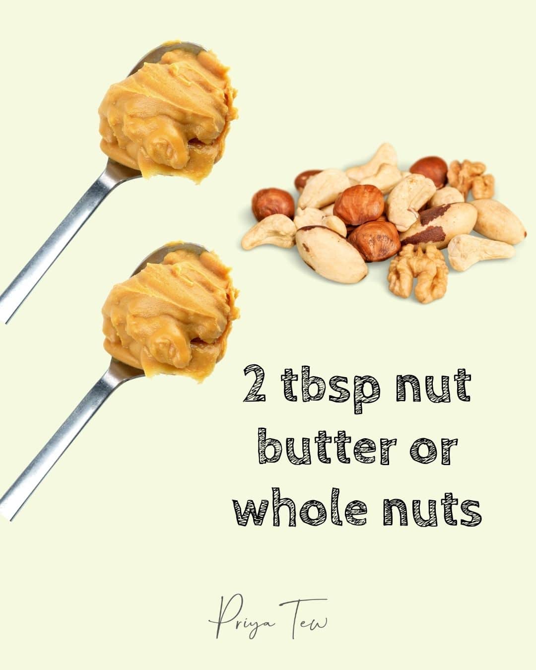 2 tbsp nut butter is a portion of protein