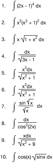 Indefinite Integrals