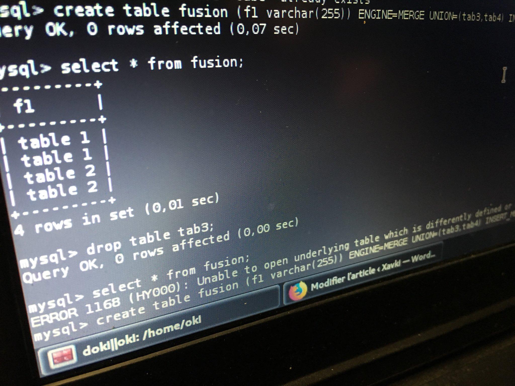 [Mysql] comment merger deux tables en une ? Xavki