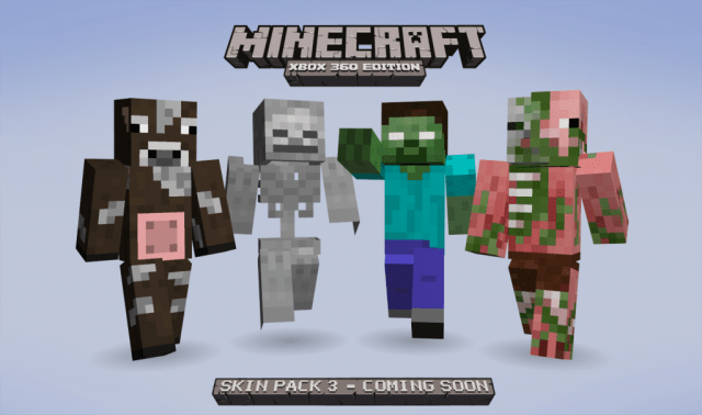 Third Minecraft skin pack announced <em>UPDATE</em> – XBLAFans