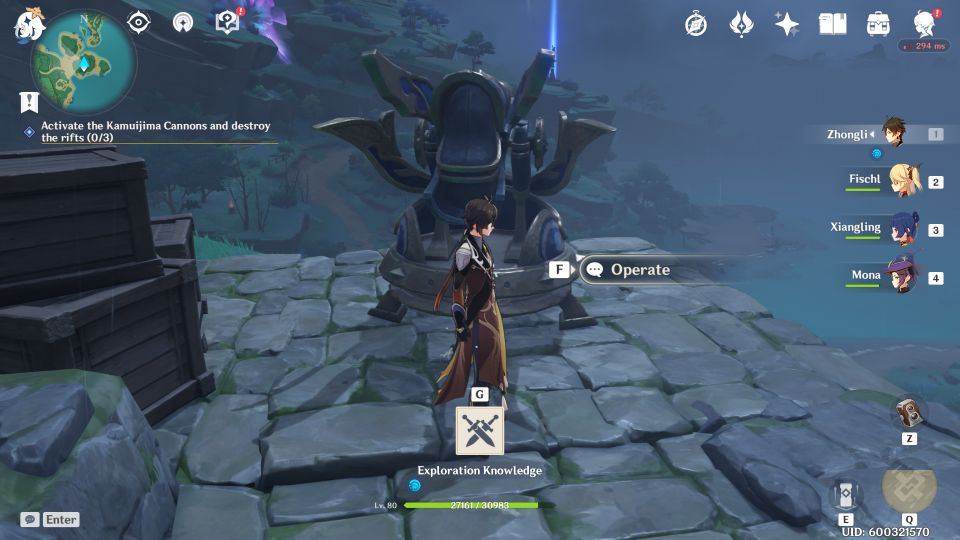 Genshin Impact How to use Kamuijima Cannons