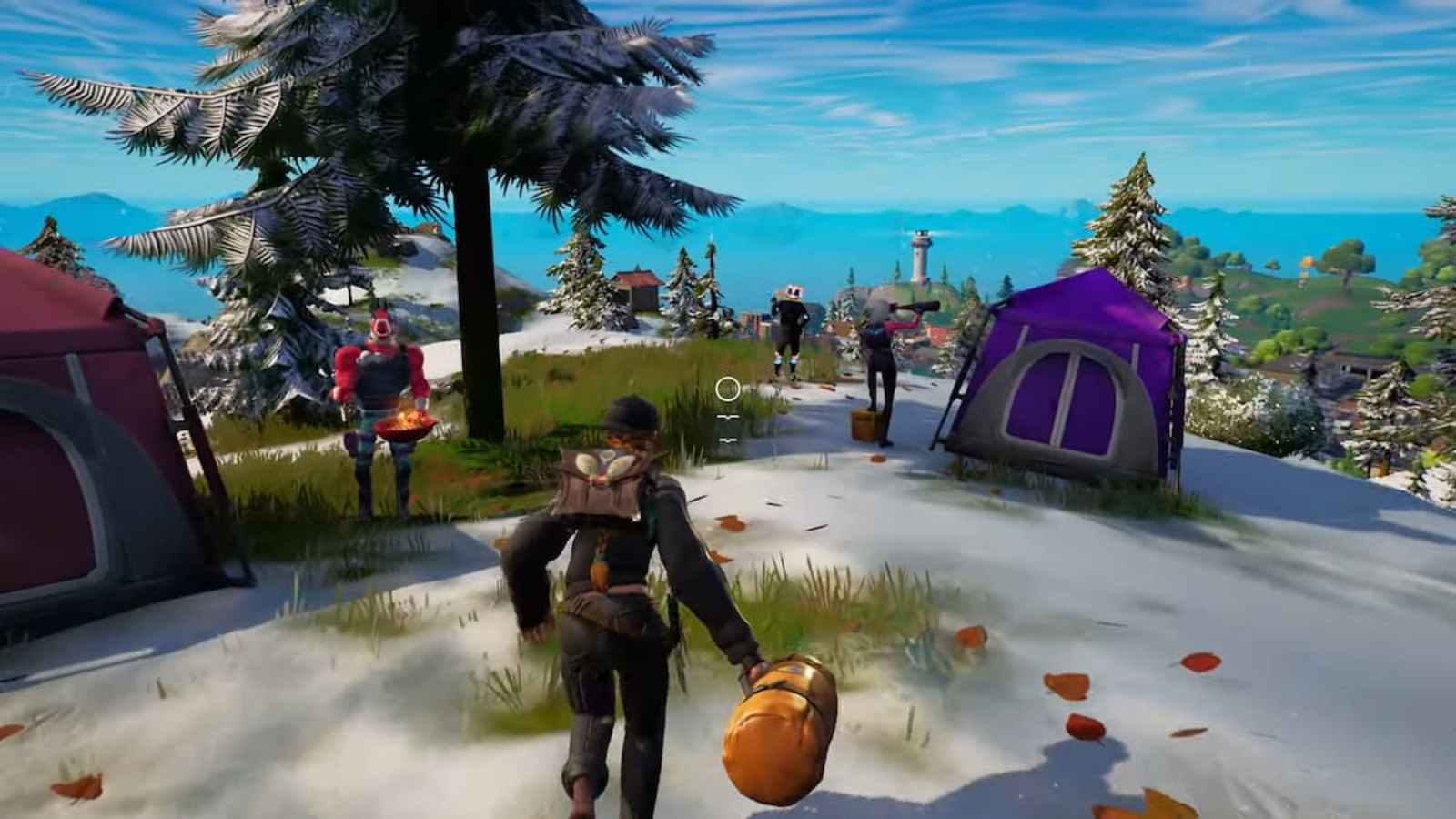 Fortnite dónde encontrar tiendas de campaña en el capítulo 3