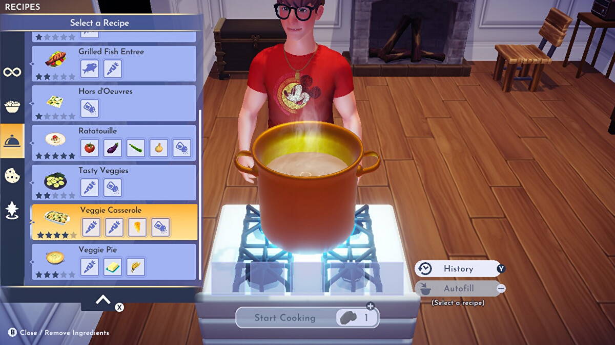 Receta de pescado salado en Disney Dreamlight Valley