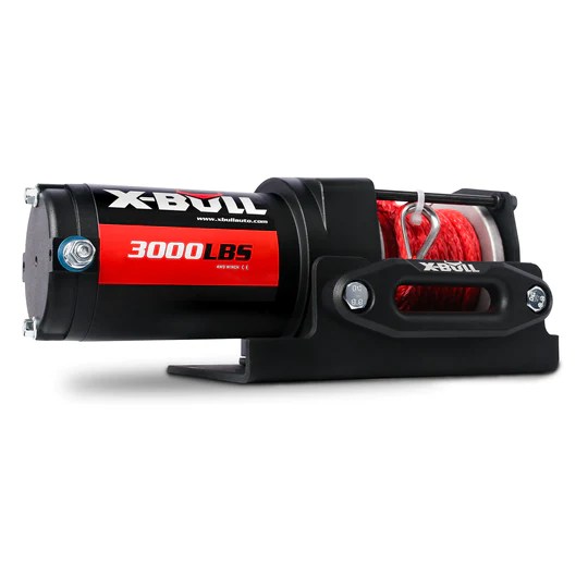 XBULL Electric Winch 3000 LBS 12V Synthetic Rope ATV UTV Truck 4WD X