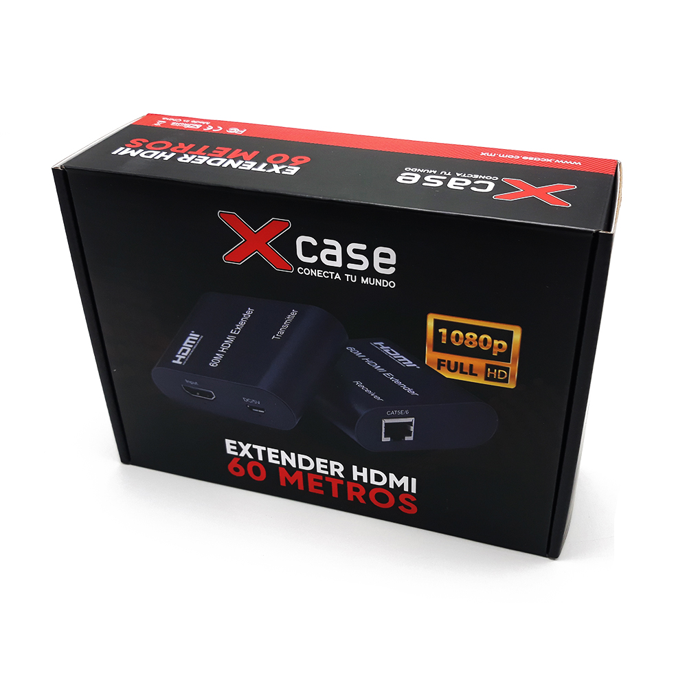 Extender HDMI sobre 1 cable UTP, hasta 60.0 metros Xcase