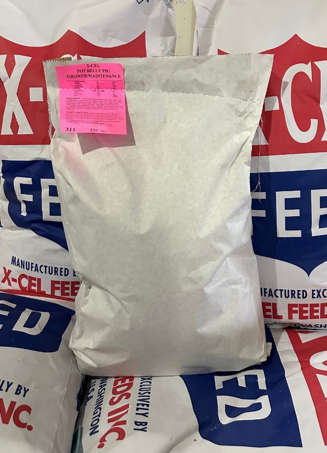 XCEL POT BELLY PIG GROWER/MAINTENANCE XCEL Feeds Inc.