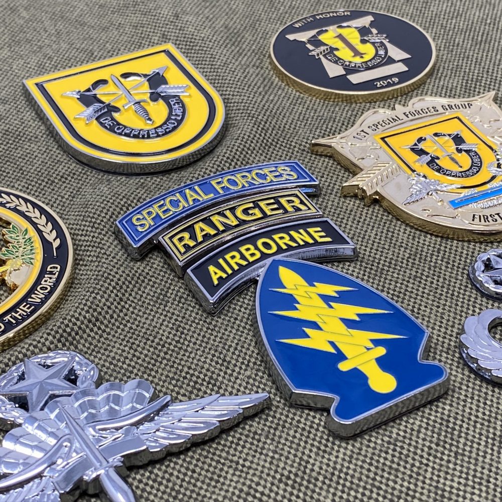 1st Special Forces Group Challenge Coin SF Crest 2 1/2 Inch