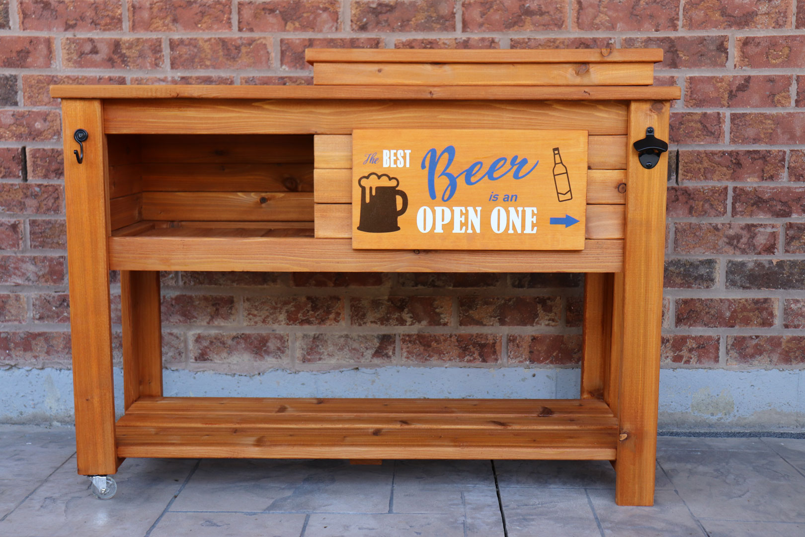 Thorny Say aside shipbuilding patio cooler and beverage cart Relative