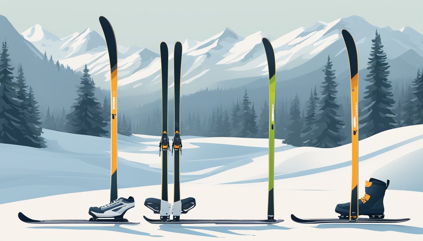 Ski Types Differences between Classic and Skate Skis Explained XC Skiing