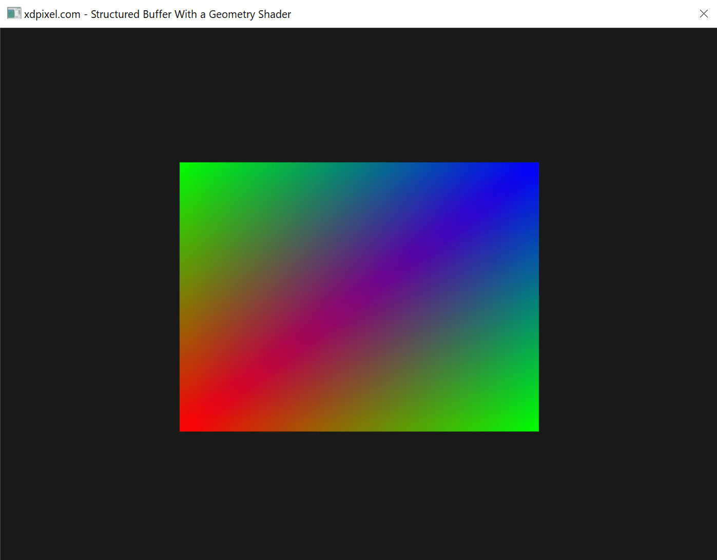 DirectX11 Geometry Shader with a Structured Buffer xdPixel