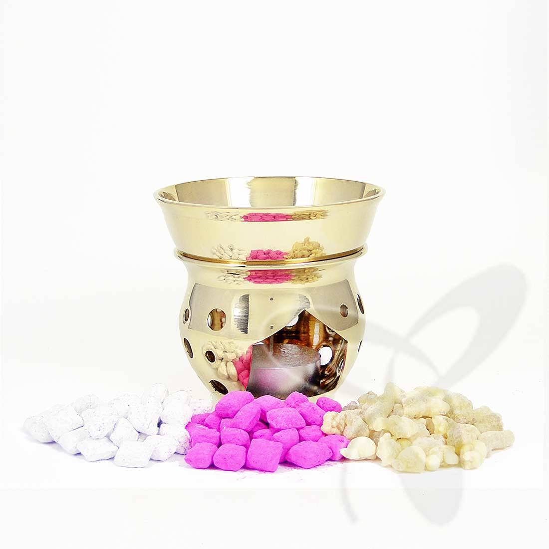 Handmade Censer Set Brass church incense burner thurible altar