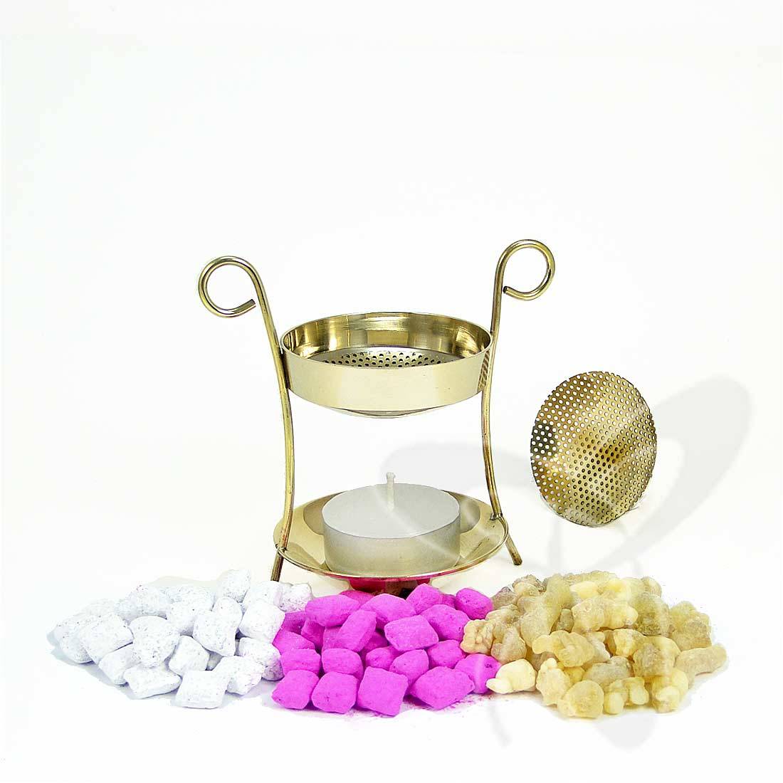 Handmade Censer Set Brass church incense burner thurible altar