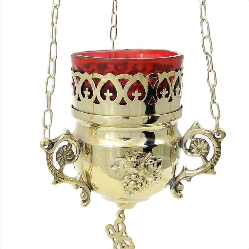 Oil lamp gold color brass handmade wick holder лампада латунная ручная