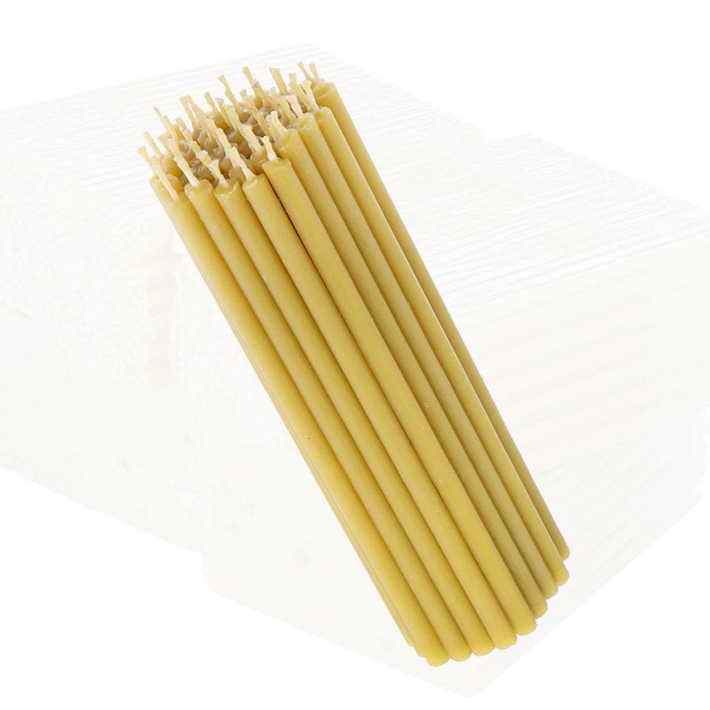 Kerzen 100 Bienenwachs L 15,5cm premium Qualität Altarkerzen