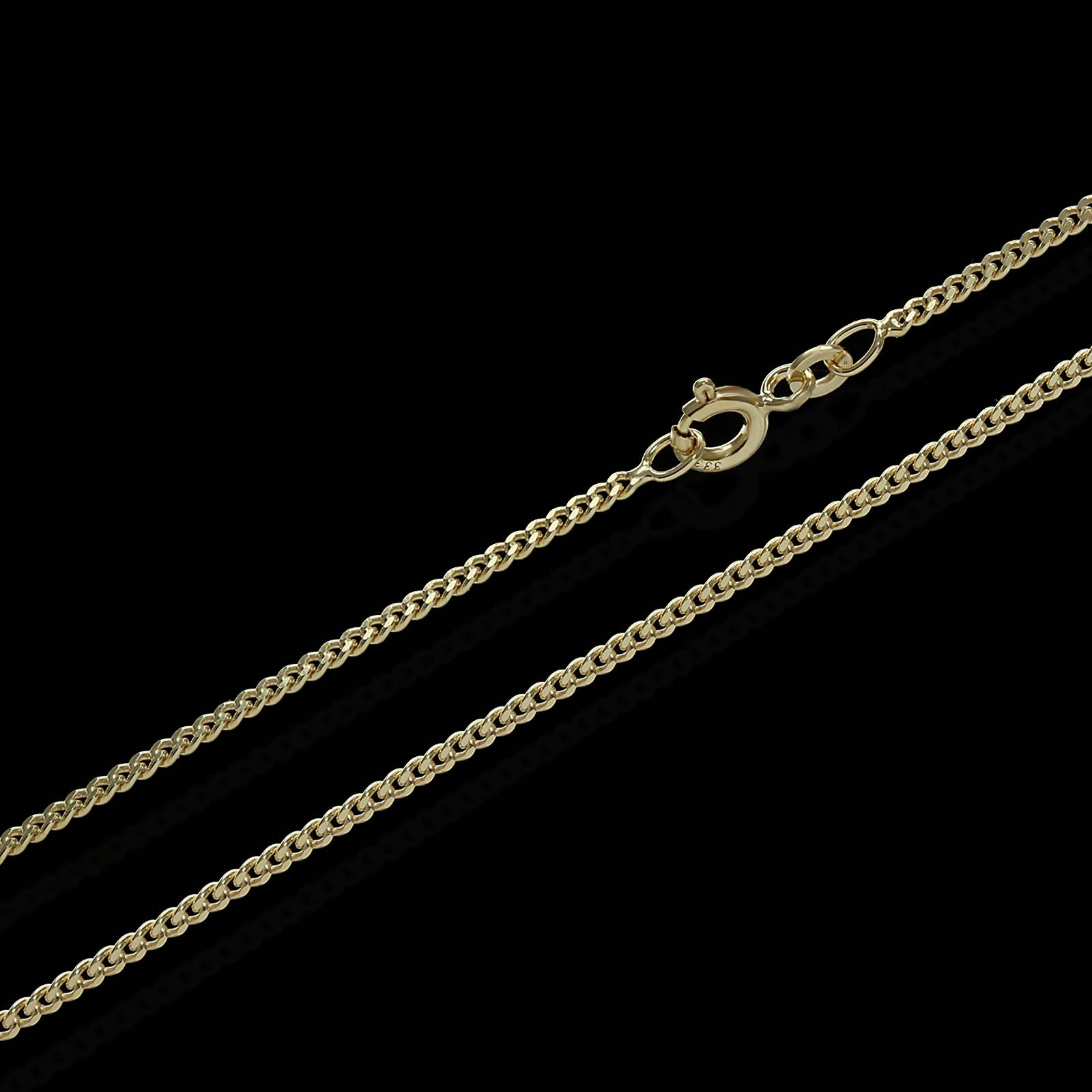 Collier Panzer Kette 333er Gold Kette 3734 flach 50cm 4,2g 1,7mm eBay