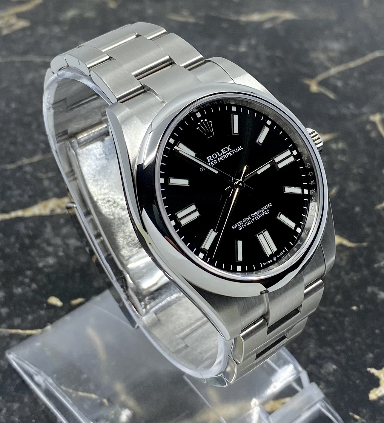 Rolex Oyster Perpetual 41 124300 2020 Black Dial New XELOR