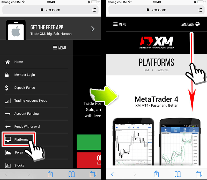 How to install and log in the MT5 smartphone application