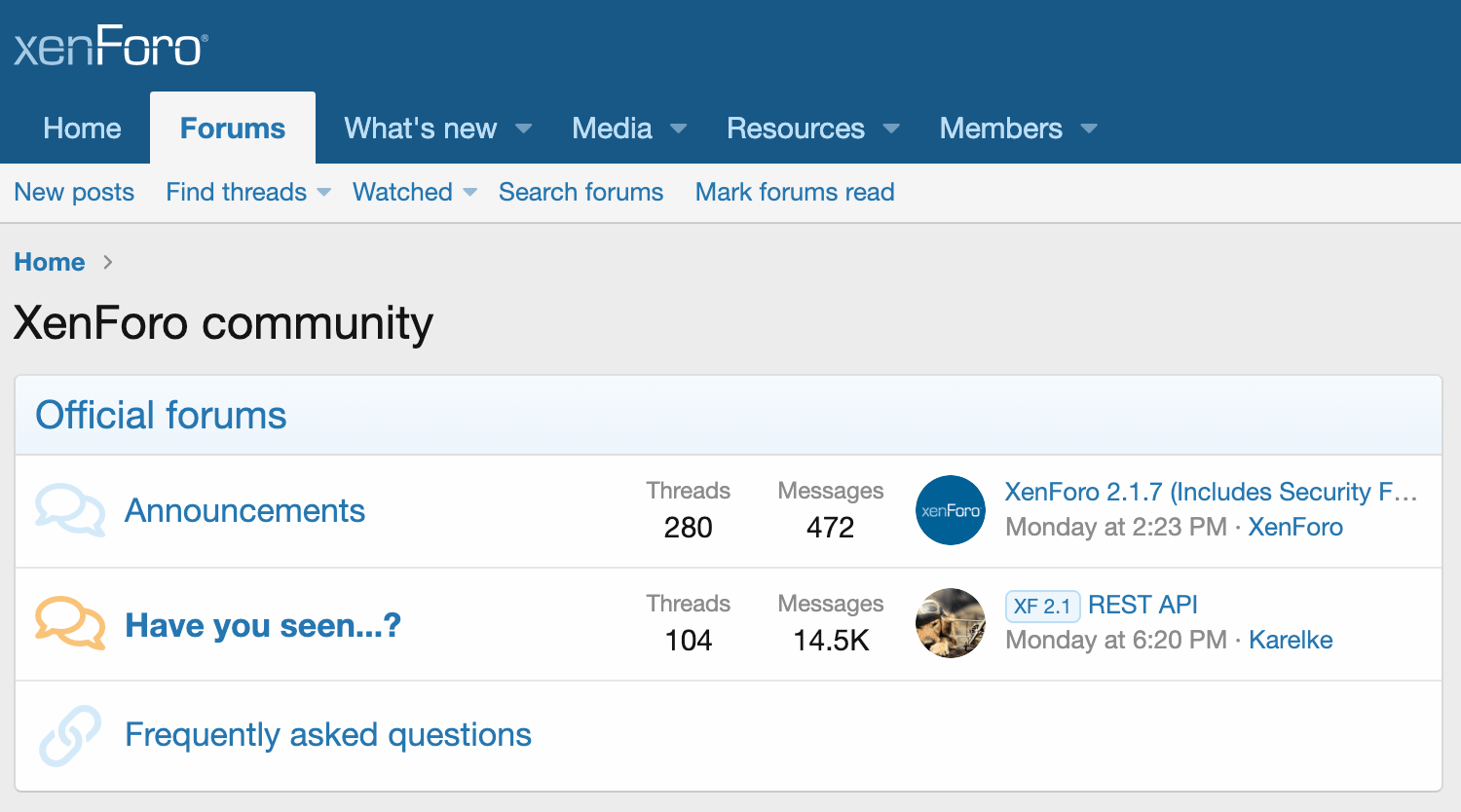 XenForo features Discussion XenForo(04)