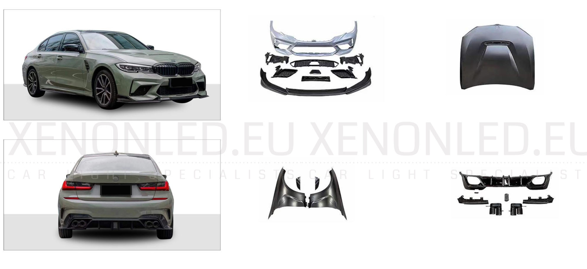 BMW 3 Series G20 M3 Sport" Bodykit set 2018 2021
