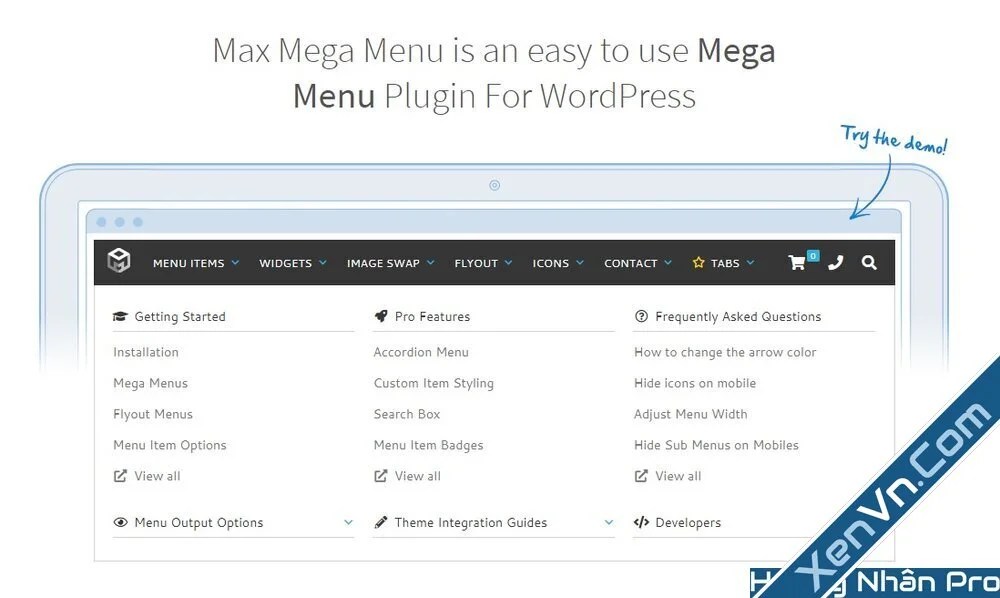 Max Mega Menu Pro WordPress Menu Plugin 2.2.4