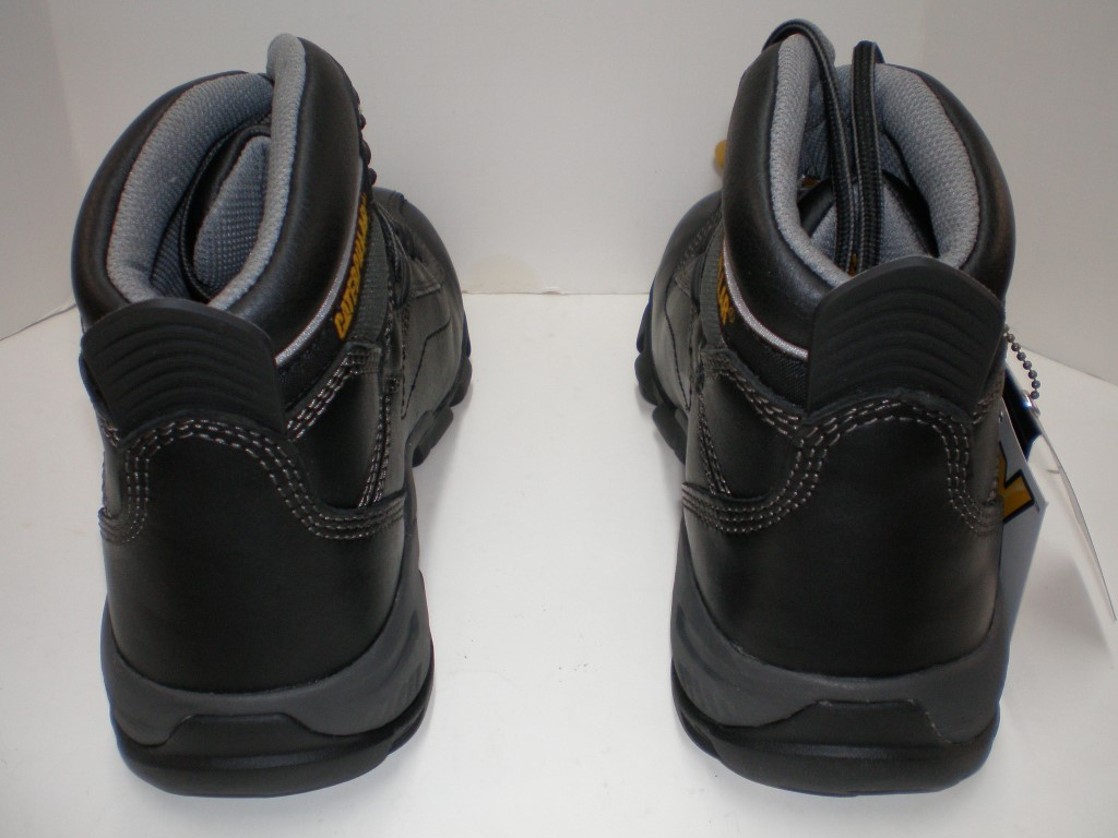 Mens Caterpillar Nitrogen CT Slip Resistant Composite Toe Work Boots Black M + W