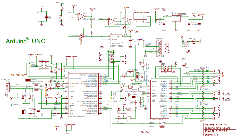 Arduino Uno Circuit Diagram - Wiring Digital and Schematic